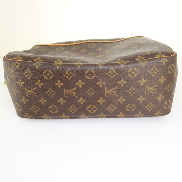 Sac à main Louis Vuitton Deauville en toile monogram enduite et cuir naturel - Detail D4