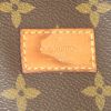 Borsa a tracolla Louis Vuitton Saumur in tela monogram cerata e pelle naturale - Detail D4 thumbnail
