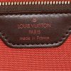 Bolso de mano Louis Vuitton Nolita en lona a cuadros ébano y cuero marrón - Detail D3 thumbnail