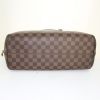 Louis Vuitton Nolita handbag in ebene damier canvas and brown leather - Detail D4 thumbnail
