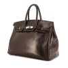 Hermes Birkin 35 cm handbag in chocolate brown box leather - 00pp thumbnail