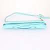 Burberry shoulder bag in turquoise patent leather - Detail D5 thumbnail