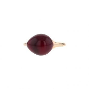 Anello Pomellato Rouge Passion in oro rosa 9k e rubino sintetico