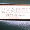 Chanel Boy shoulder bag in green python and green leather - Detail D4 thumbnail