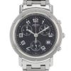 Hermes Clipper Chrono watch in stainless steel Ref:  CL1.910 Circa  2010 - 00pp thumbnail