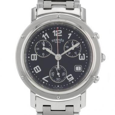 Reloj Hermes Clipper Chrono de acero Ref :  CL1.910 Circa  2010