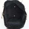Saint Laurent Downtown small model handbag in black grained leather - Detail D2 thumbnail