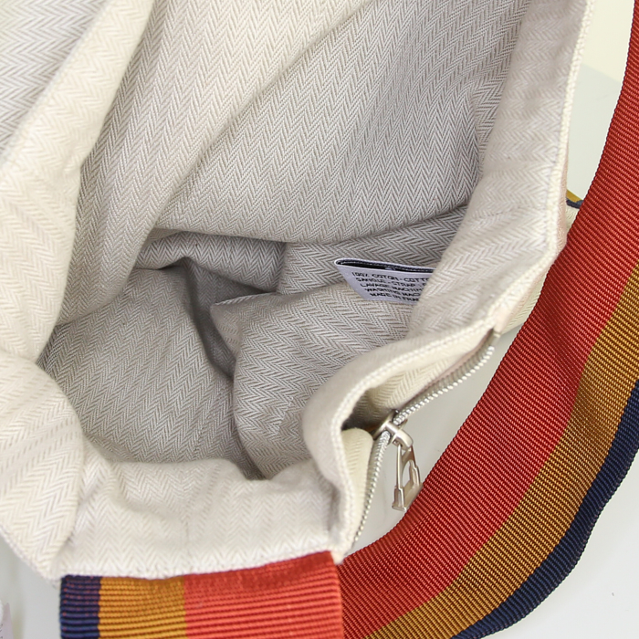 Zaino Hermès in tela beige - Detail D2