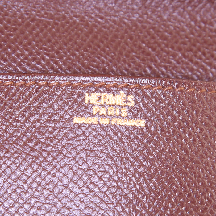Pochette-cintura Hermès in pelle Epsom marrone - Detail D3