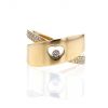 Sortija Chopard Happy Diamonds en oro amarillo y diamantes - 360 thumbnail