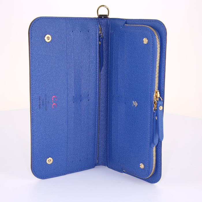 Portefeuille Louis Vuitton Insolite en toile monogram multicolore et noire - Detail D2