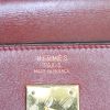 Hermes Kelly 35 cm handbag in burgundy box leather - Detail D4 thumbnail