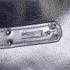 Hermes Monaco handbag in blue box leather - Detail D4 thumbnail