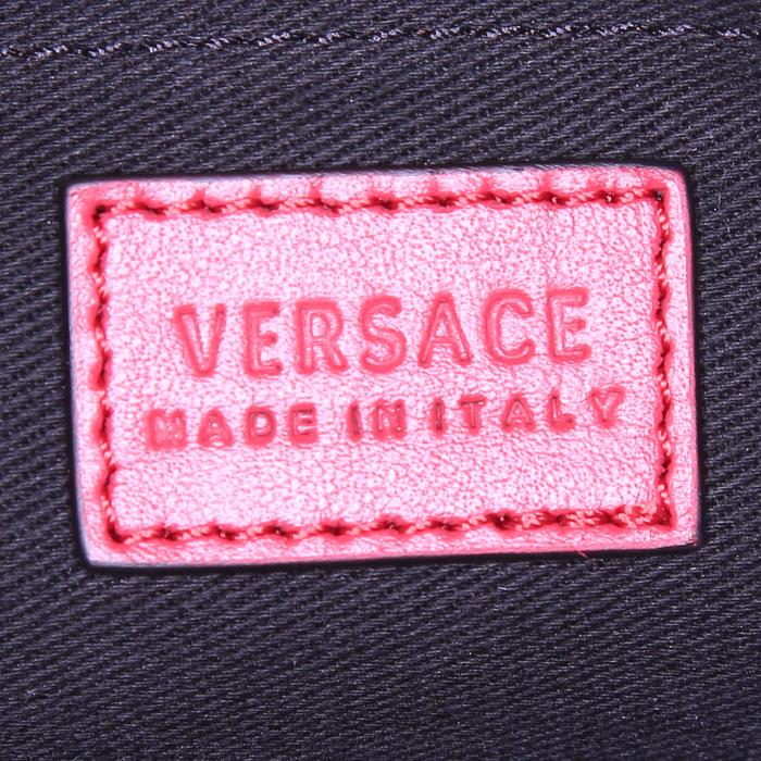 Borsa a tracolla Versace Palazzo Empire in pelle rossa - Detail D3