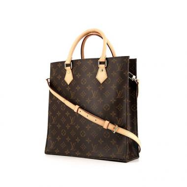 Sac cabas Louis Vuitton Louis Vuitton Sac Plat en toile monogram enduite et cuir naturel