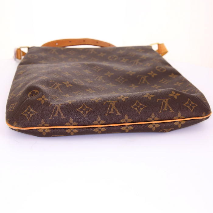 Louis Vuitton Musette Salsa shoulder bag in monogram canvas and natural leather - Detail D4