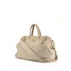 Prada handbag in beige braided canvas and beige leather - 00pp thumbnail