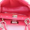 Fendi Micro Peekaboo shoulder bag in pink leather - Detail D3 thumbnail