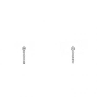 Pendientes Messika Gatsby en oro blanco y diamantes