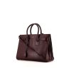 Saint Laurent Sac de jour handbag in burgundy leather - 00pp thumbnail