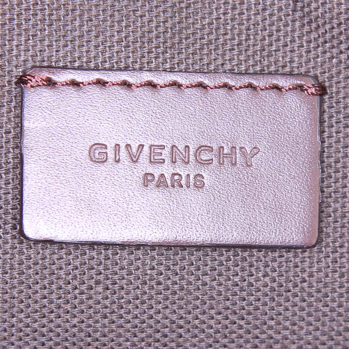Bolsito de mano Givenchy en cuero marrón - Detail D3