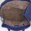 Bottega Veneta shopping bag in blue intrecciato leather - Detail D2 thumbnail