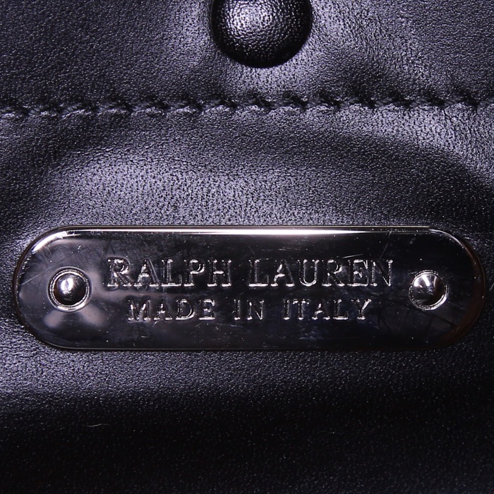 Borsa Ralph Lauren Ricky modello piccolo in pelle nera - Detail D4