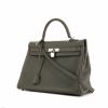 Hermes Kelly 35 cm handbag in olive green togo leather - 00pp thumbnail