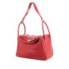 Hermes Lindy 34 cm handbag in red togo leather - 00pp thumbnail
