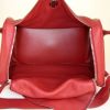 Hermes Lindy 34 cm handbag in red togo leather - Detail D2 thumbnail
