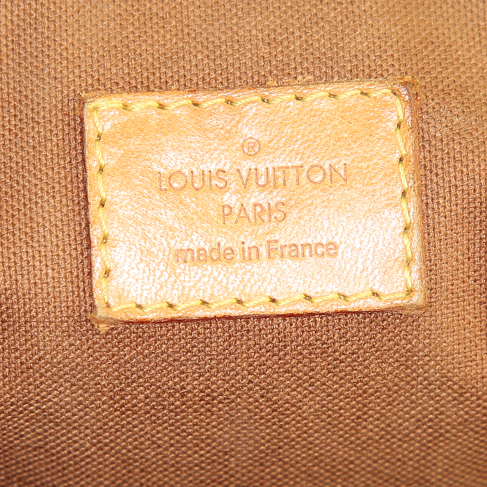 Louis Vuitton Tivoli small model handbag in monogram canvas and natural leather - Detail D3