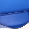 Hermes Kelly 20 cm shoulder bag in Bleu Hydra leather - Detail D3 thumbnail