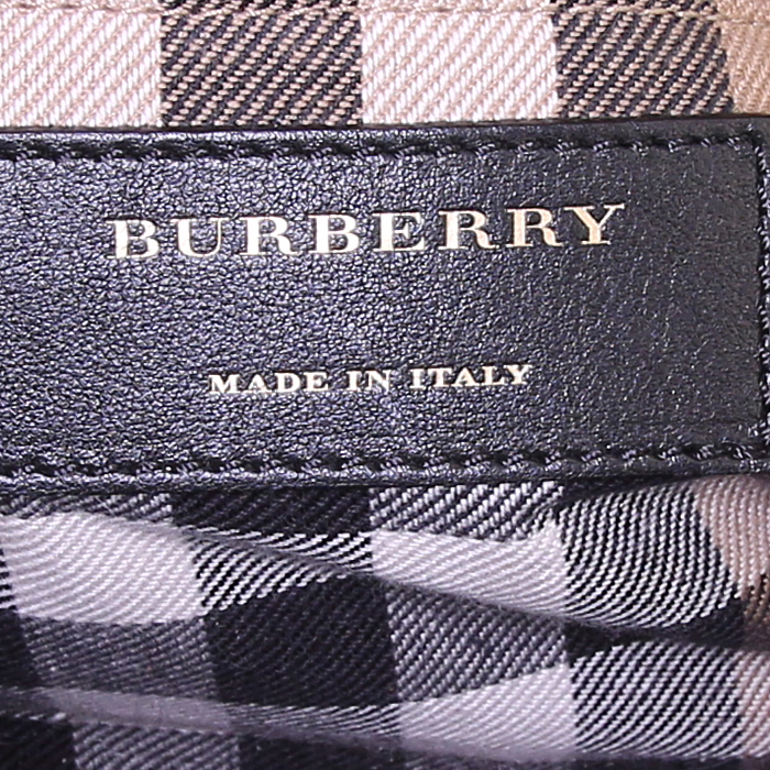 Borsa Burberry in pelle nera - Detail D4