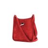 Hermes Vespa shoulder bag in red doblis calfskin - 00pp thumbnail