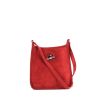 Hermes Vespa shoulder bag in red doblis calfskin - 360 thumbnail