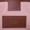 Borsa Gucci Boston in tela monogram beige con motivo e pelle marrone - Detail D4 thumbnail