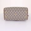 Gucci Boston handbag in beige monogram canvas and brown leather - Detail D5 thumbnail