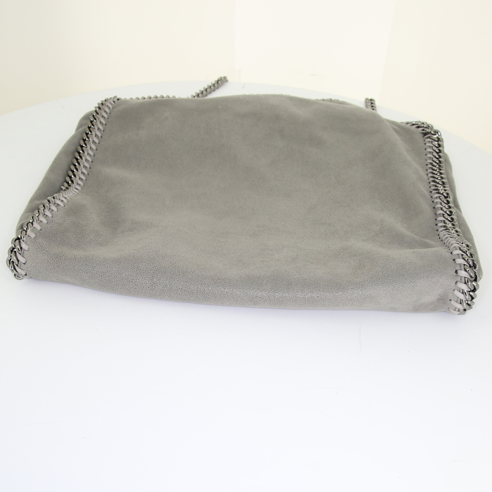 Stella McCartney handbag in grey canvas - Detail D4