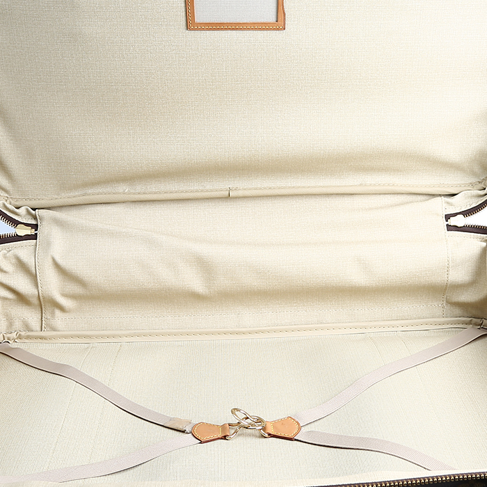 Louis Vuitton Satellite suitcase in monogram canvas and natural leather - Detail D2