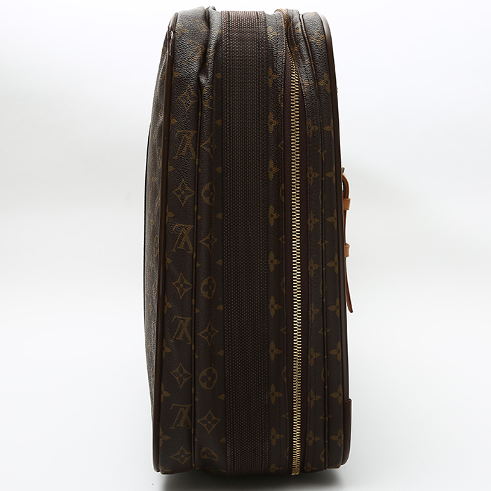 Louis Vuitton Satellite suitcase in monogram canvas and natural leather - Detail D5