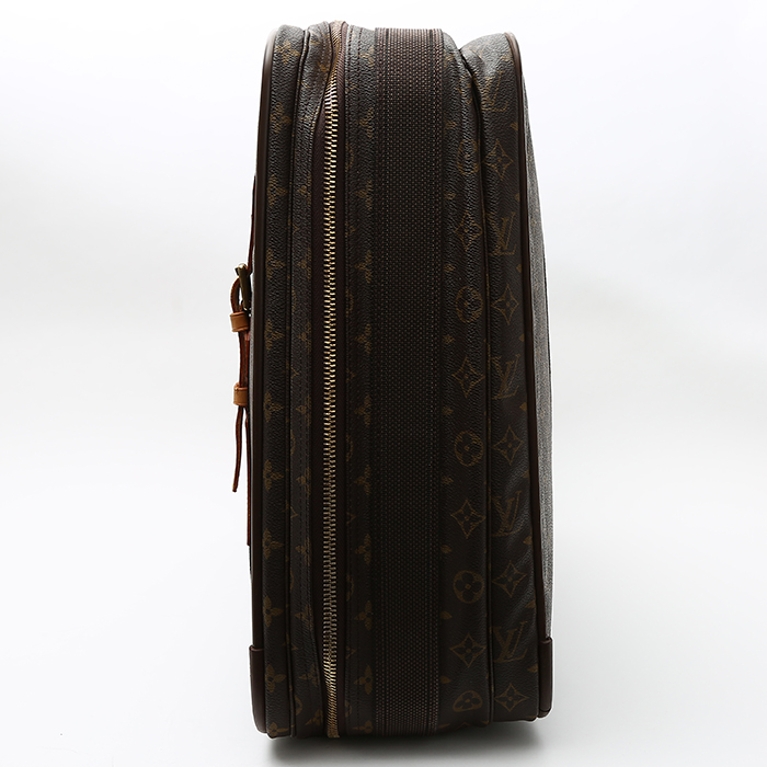 Valise Louis Vuitton Satellite en toile monogram et cuir naturel - Detail D6