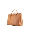 Prada Galleria handbag in beige leather saffiano - 00pp thumbnail
