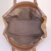 Prada Galleria handbag in beige leather saffiano - Detail D2 thumbnail