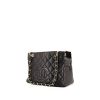 Chanel Petit Shopping shopping bag in black quilted grained leather - 00pp thumbnail