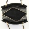 Chanel Petit Shopping shopping bag in black quilted grained leather - Detail D2 thumbnail