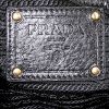 Prada Daino shopping bag in black grained leather - Detail D3 thumbnail