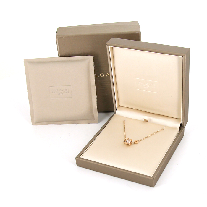 Bulgari B.Zero1 bracelet in pink gold and diamonds - Detail D2