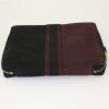 Hermes Toto Bag - Shop Bag pouch in black and burgundy canvas - Detail D3 thumbnail