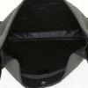 Bolso de mano Gucci Gucci Vintage en lona negra y cuero esmaltado negro - Detail D2 thumbnail
