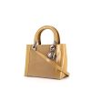 Dior Lady Dior medium model handbag in beige and beige canvas - 00pp thumbnail